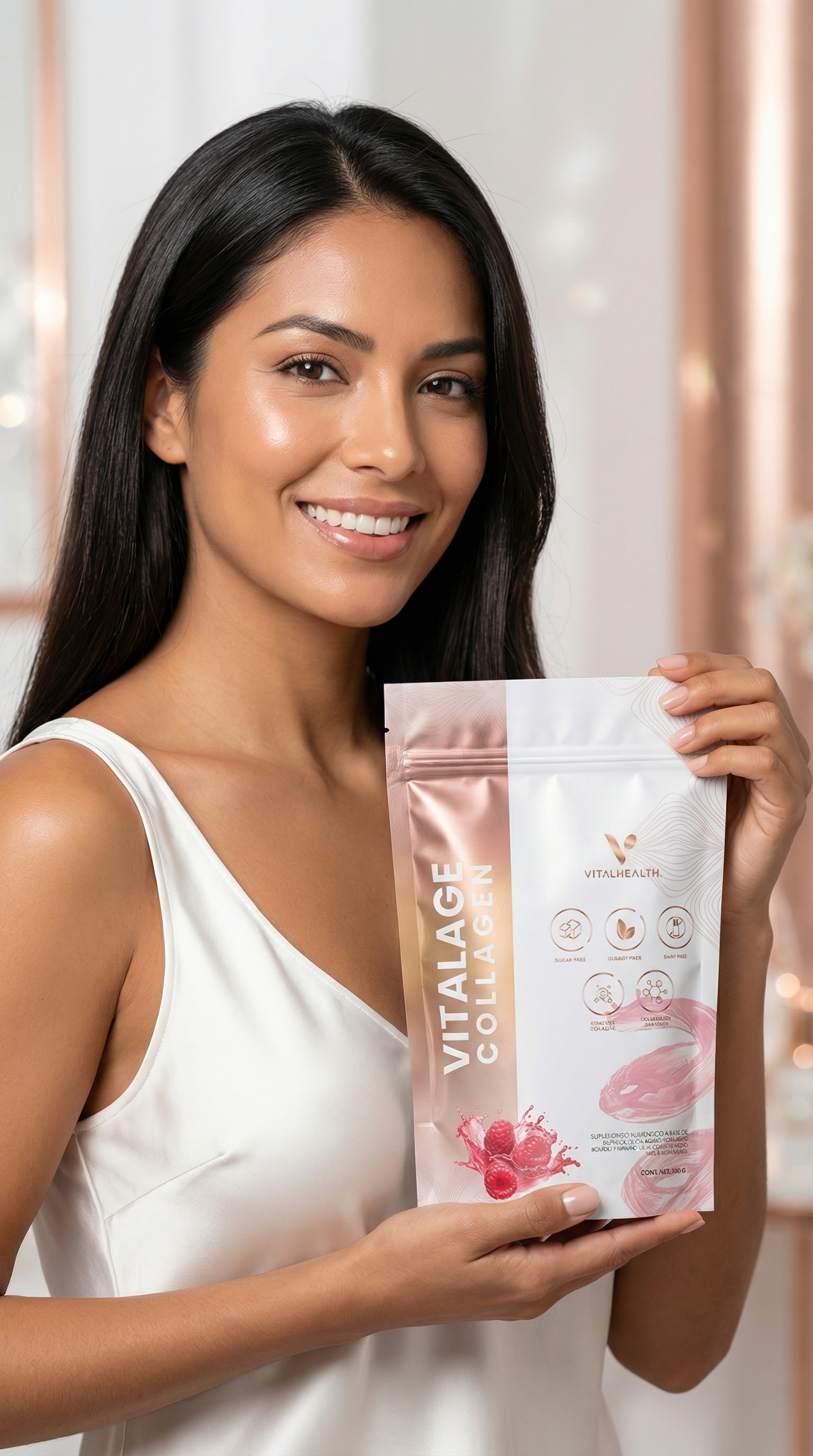 Mujer con VITALAGE Collagen